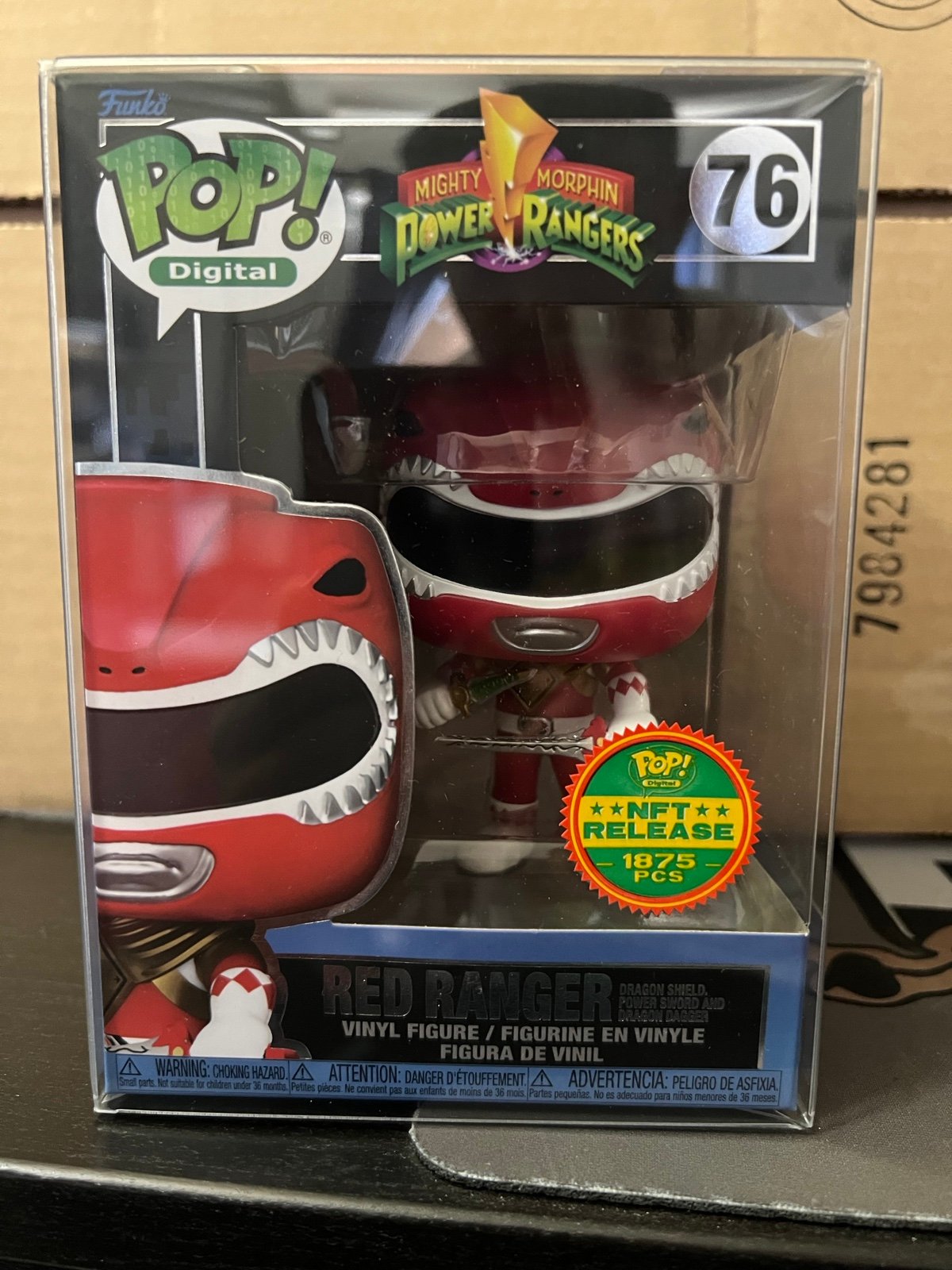 FUNKO POP! DIGITAL #76 RED RANGER POWER RANGERS *LE 1875* NFT EXCLUSIVE NEW