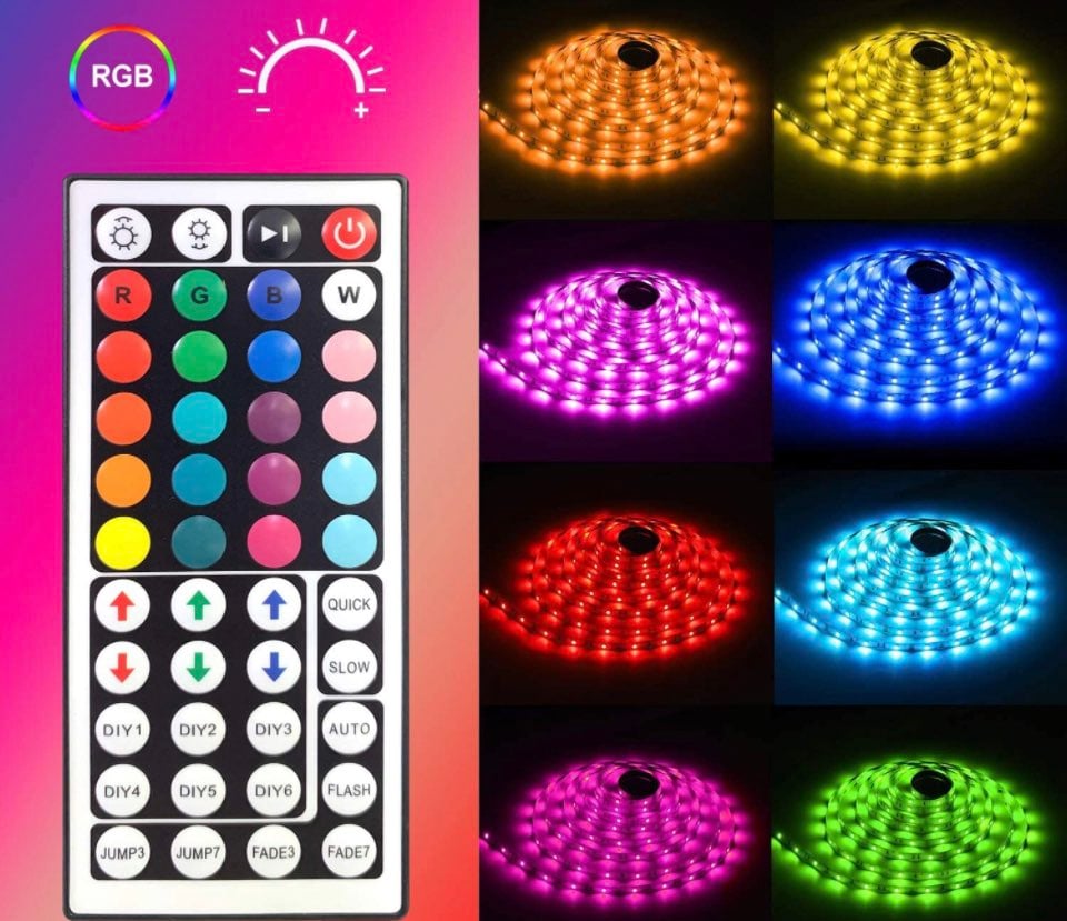 LED Strip Lights 16.4ft, RGB Color Changing LED Lights for Home, Kitchen, Room,