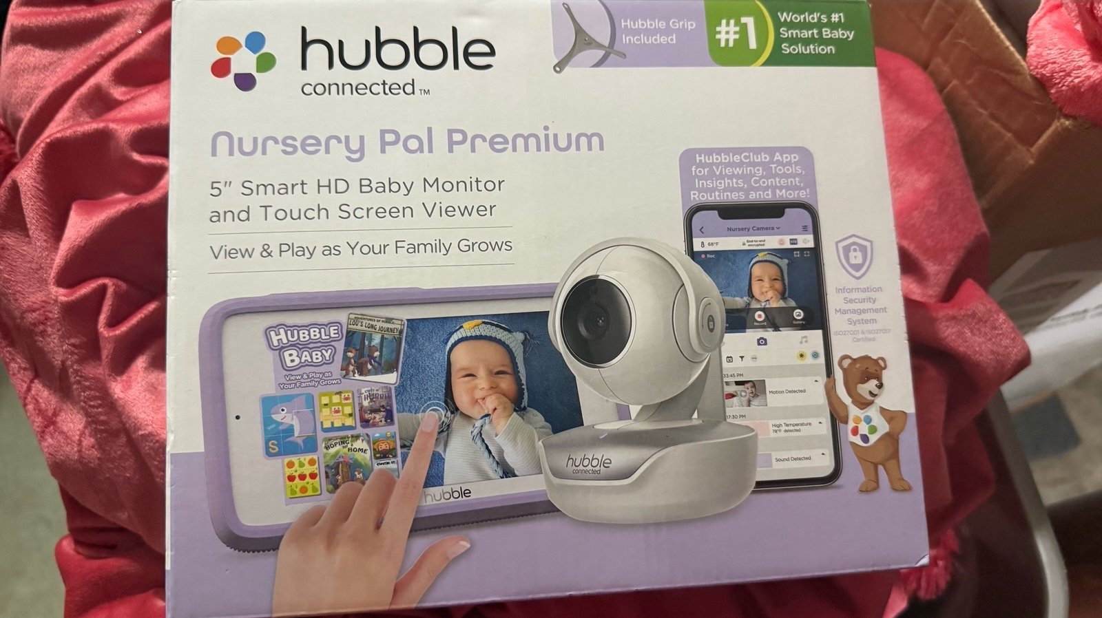 Hubble Connected Nursery Pal Premium 5 Smart HD Baby Monitor with Touch Screen
