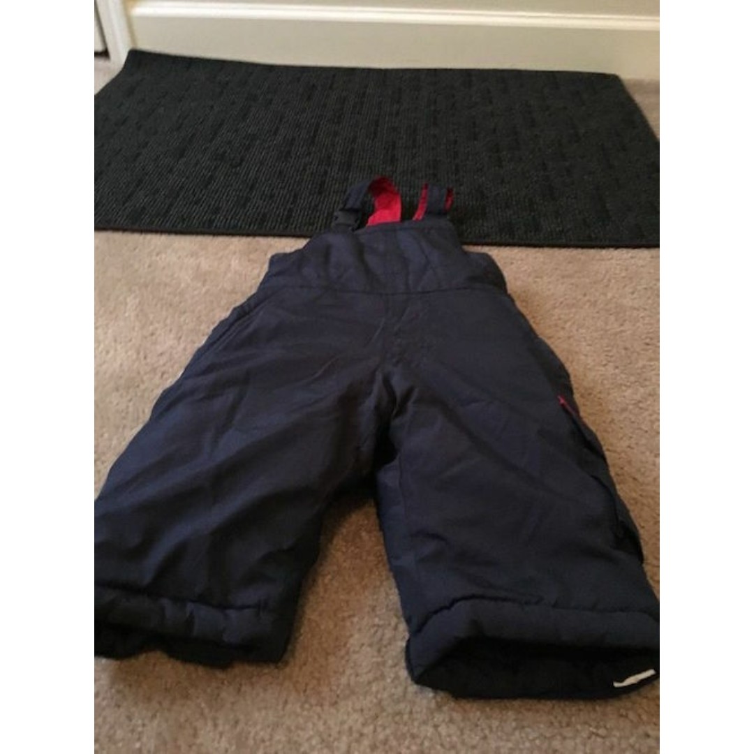 London Fog Baby Boys Navy Blue Snow Ski Bib Overall Pants 1pc Size 6-9 Months