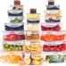 50 Pcs Large Food Storage Containers with Lids