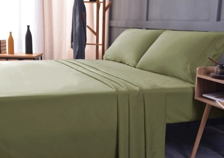 Bamboo Luxury Queen Sheet Set-Sage Green