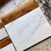 NEW Square Marble & Wood Tray + 2Pc Coaster Set