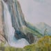 Yosemite waterfall. Painting by me