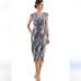 JS Collections June Sequin Velvet Faux Wrap Cocktail Dress NEW Wedding Guest 2