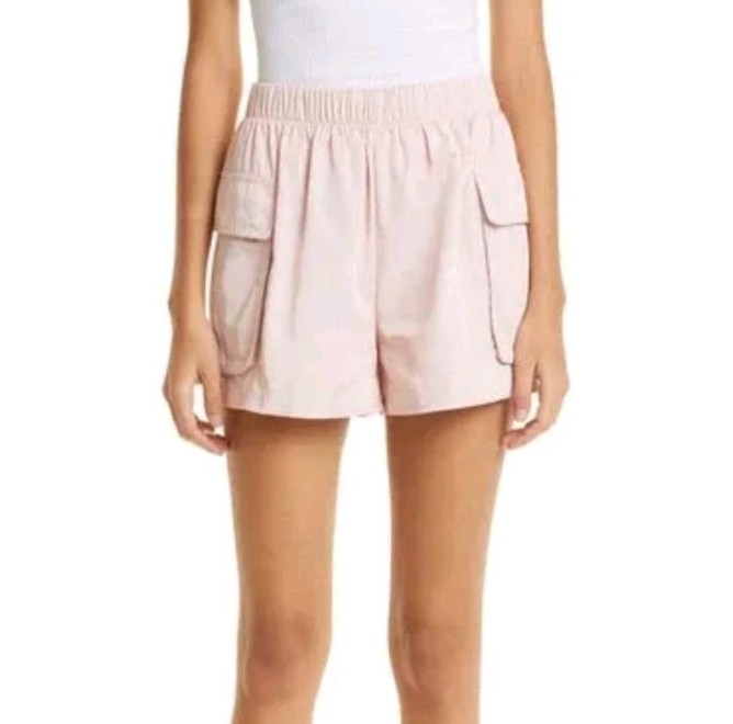 ATM Anthony Thomas Melillo Pull On Cargo Shorts L Light Pink