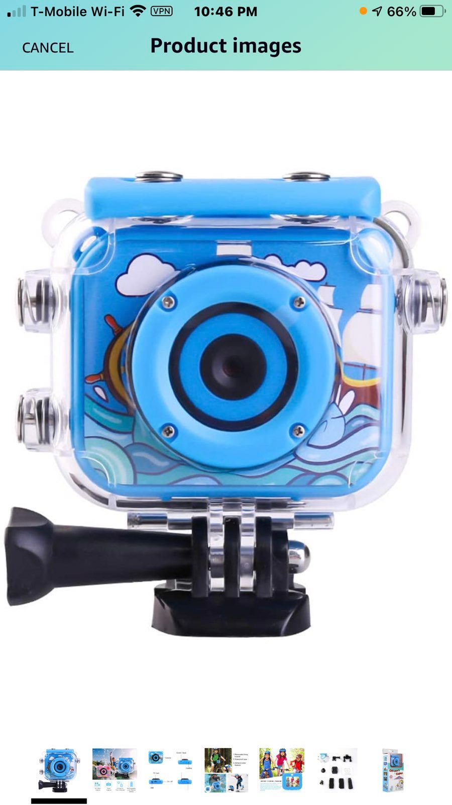 Kids Action Camera,2.0-inch 12MP 1080P HD Digital Sports Camera,Waterproof