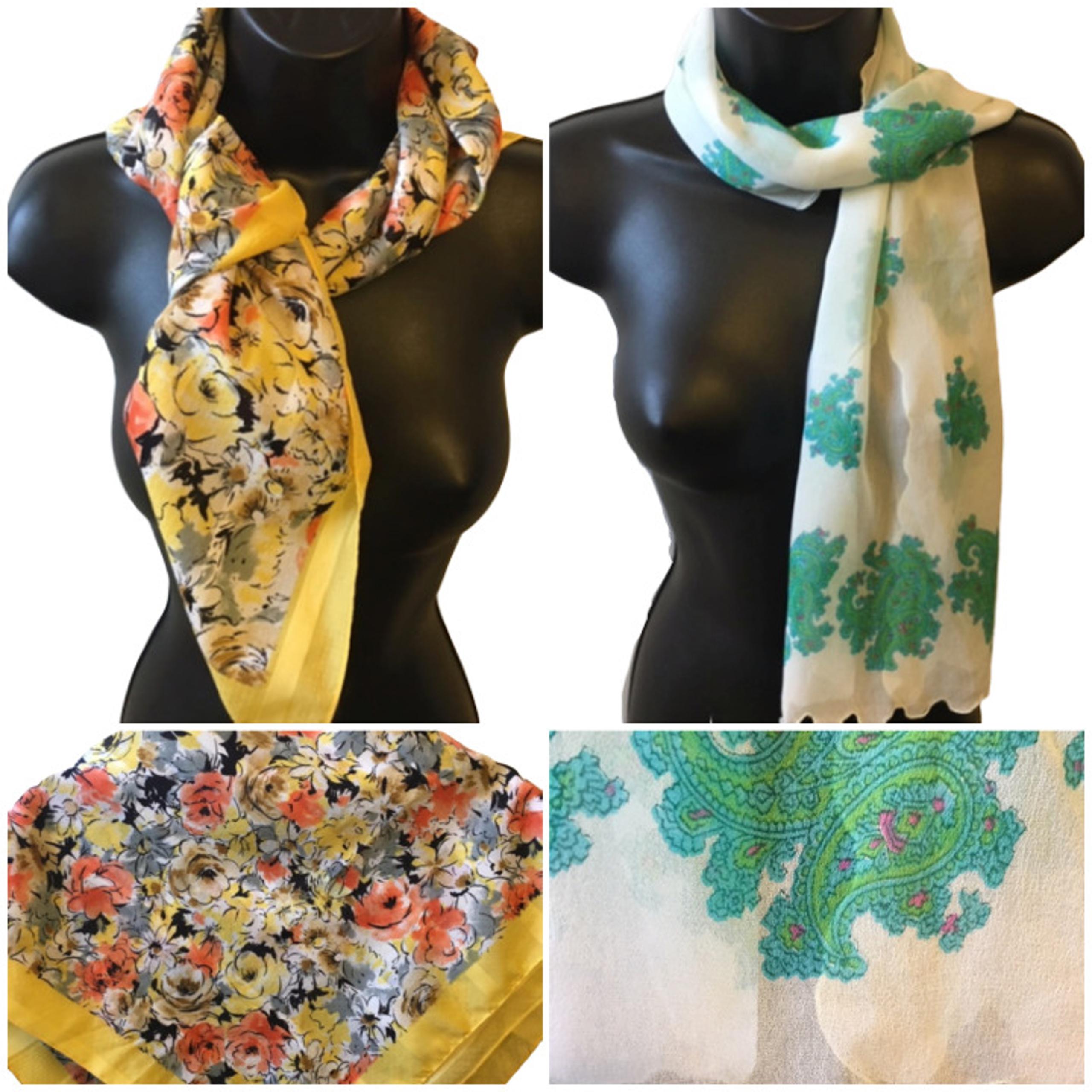 Two Vintage Scarves Liz Sinclair