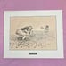 Gary Patterson Vintage 70s The Lesson Tennis Cartoon Signed Lithograph Art 12x16