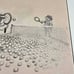 Gary Patterson Vintage 70s The Lesson Tennis Cartoon Signed Lithograph Art 12x16