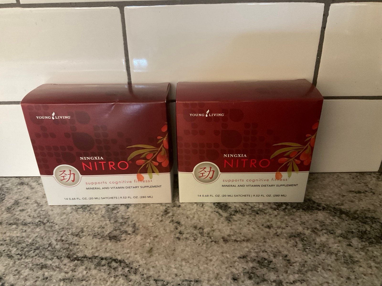 2 boxes Young living nitro NingXia sachets firm on price
