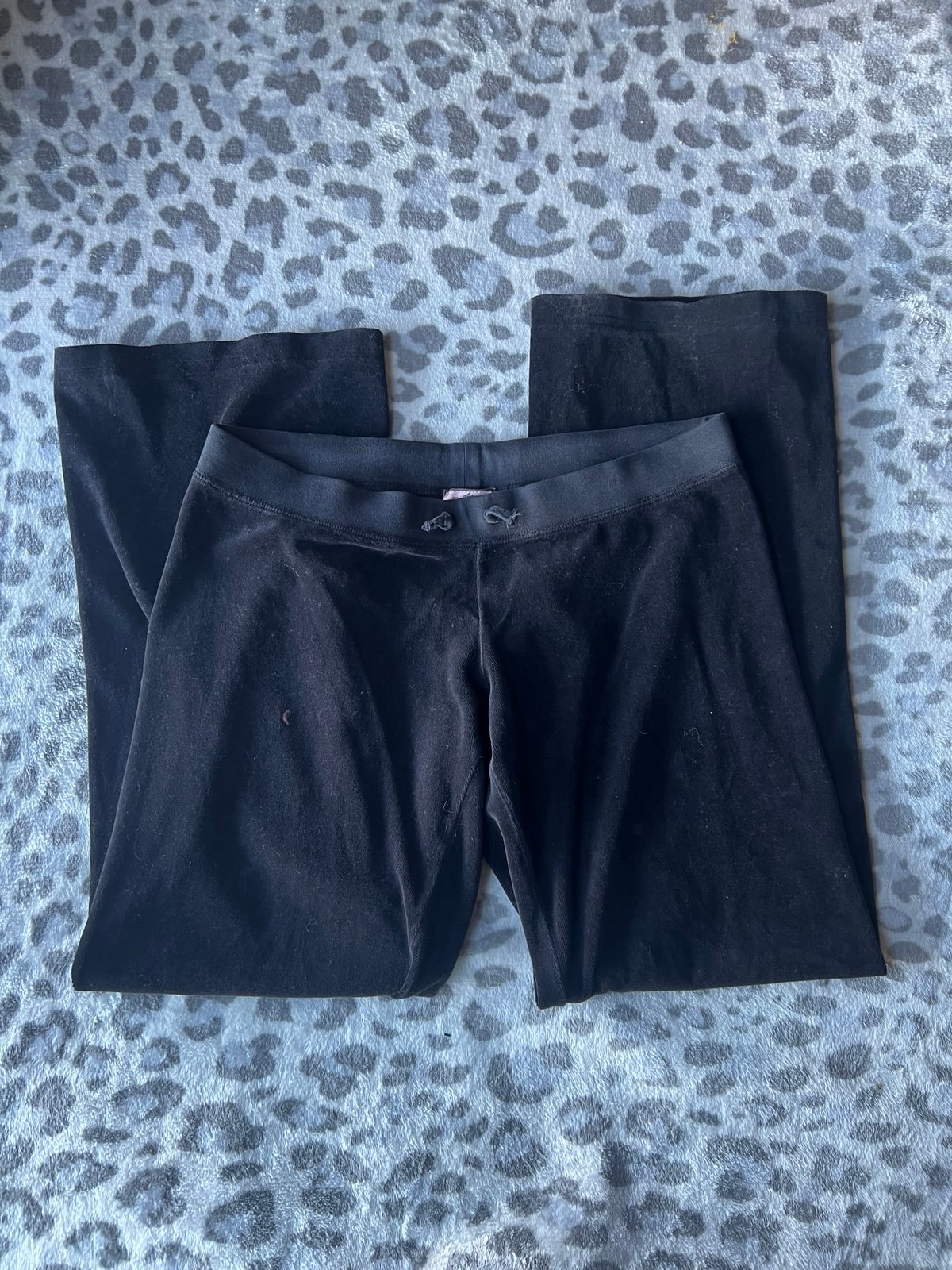 vintage y2k juicy couture velour tracksuit bottoms flare low waisted size medium