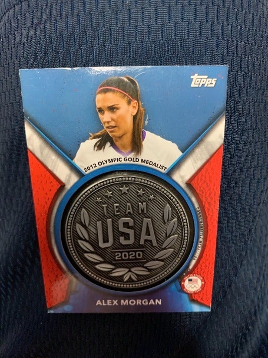 Topps 2021 Alex Morgan Silver Medal Olympics card, extremely rare 47/99