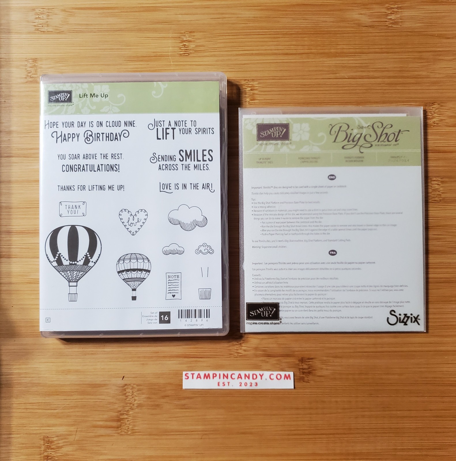 Stampin Up - Lift Me Up with Up & Away Dies *SEE DETAILS*