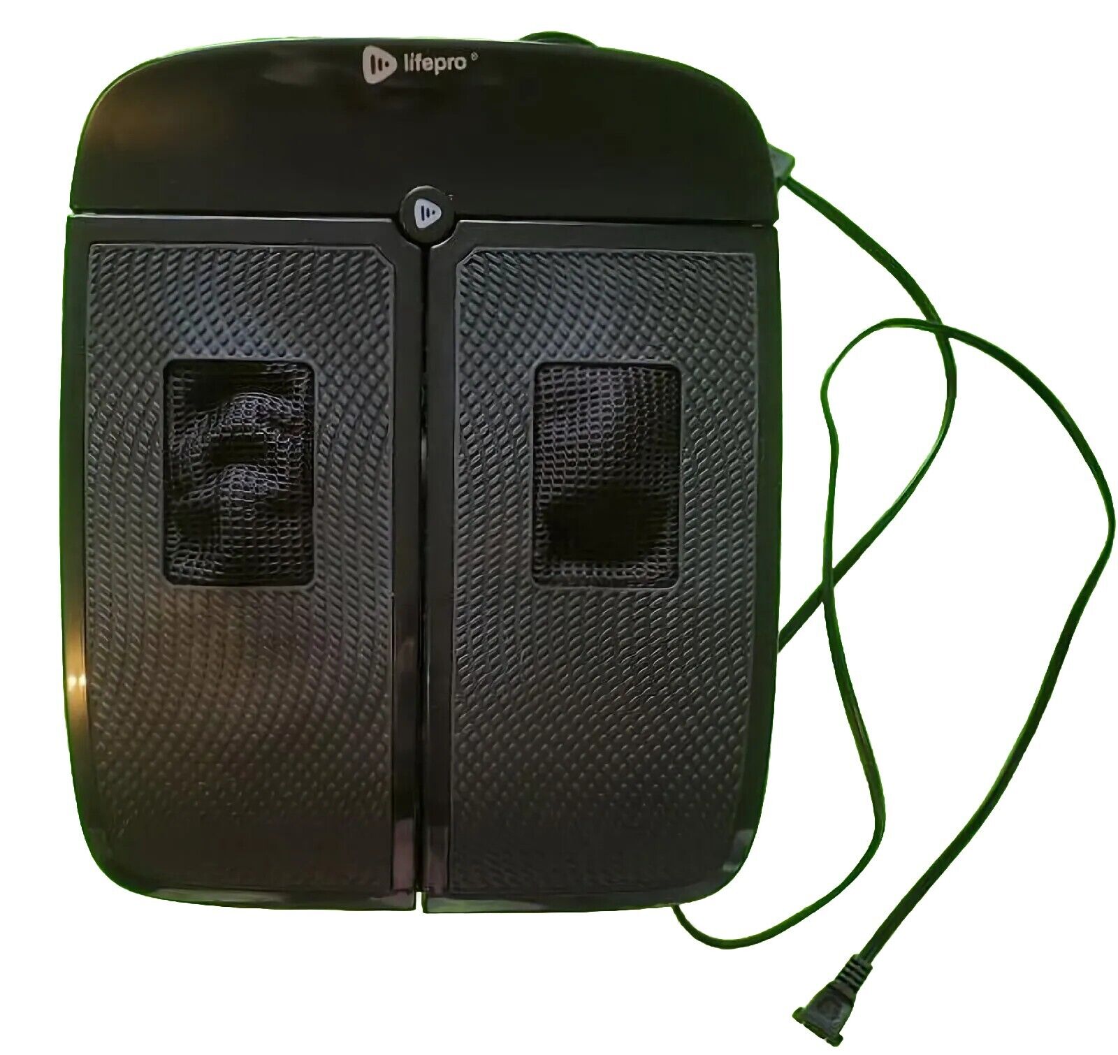 Vitalize Plus Heated Foot Massager Machine, Vibration Plate w/ Rotating Heads