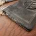 Tory Burch Black Leather Bombe Clutch with Removable Gold Chain Strap