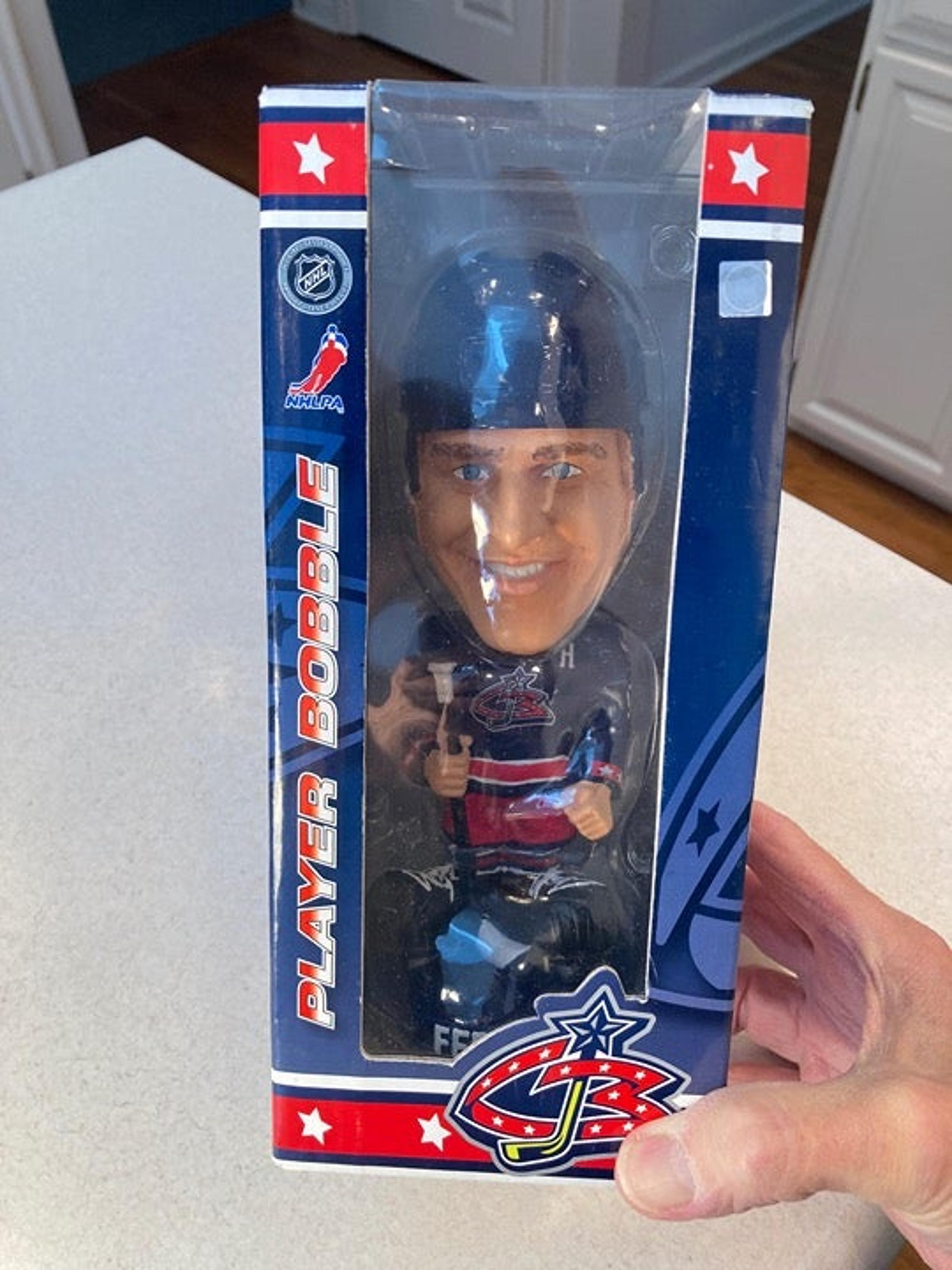 Columbus Blue Jackets, Fedorov BobbleHead, NEW in box.