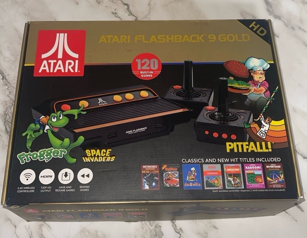 Atari Flashback 9 Gold Console with 120 built in games