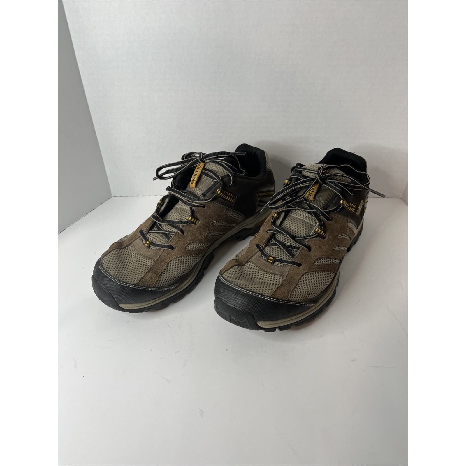 Columbia Hiking Shoes Men 12 TECHLITE Omni GRIP Outsole Brown BM3705-211