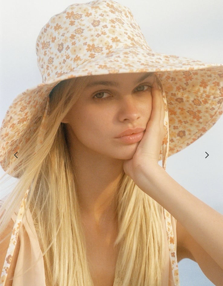 NWT Lack of Color Bucket Hat Size S/M Peach Bloom New MSRP 125