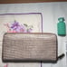 COACH Accordion Zip Wallet Exotic Embossed Leather
