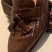 Magnanni Woven Leather Tassel Brown Mens Loafer Size 10 M