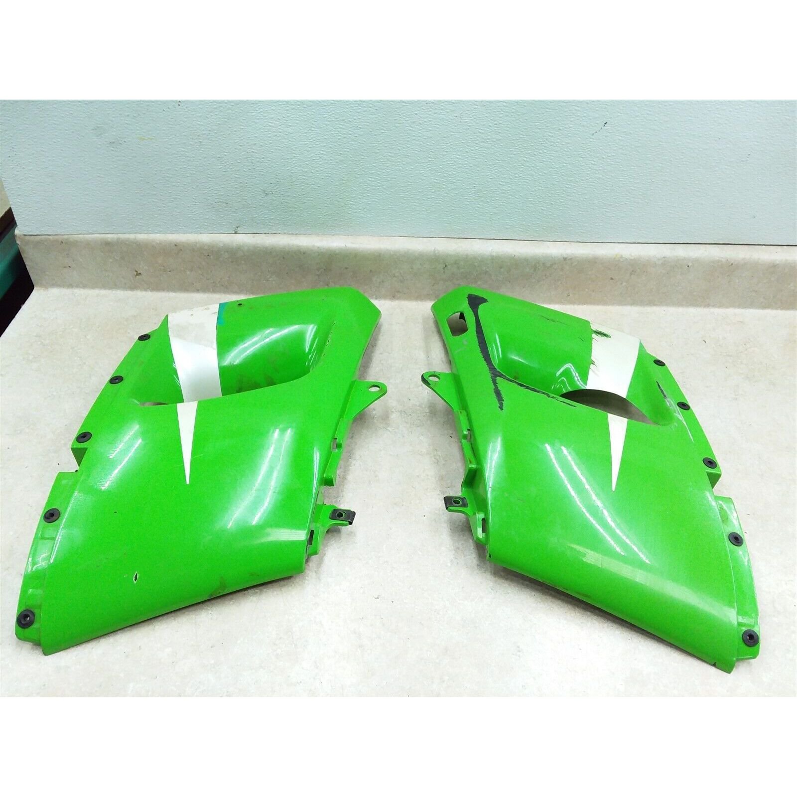 shin② Kawasaki 600 ZX6 NINJA ZX600-E2 Right Left Lower Fairing