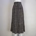 Vintage 80's Leger Black and White Patterned Midi Skirt