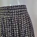 Vintage 80's Leger Black and White Patterned Midi Skirt