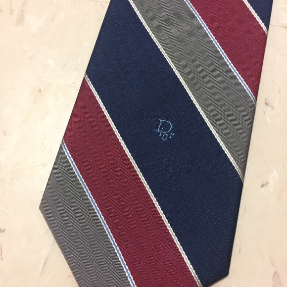 Christian Dior vintage striped tie