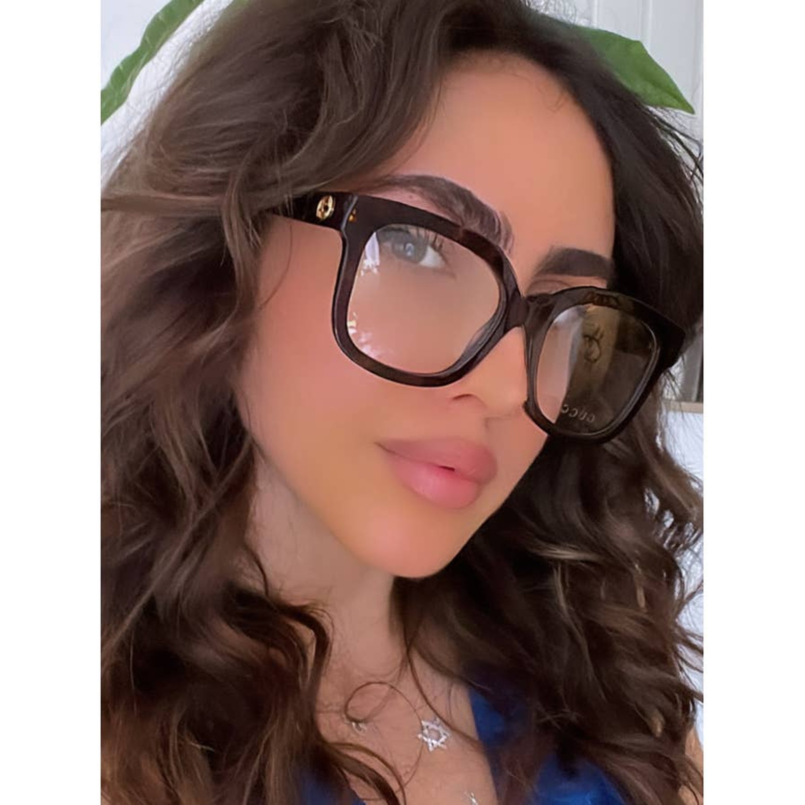 NEW Gucci GG1258O Brown Oversized Square Eyeglasses Frames