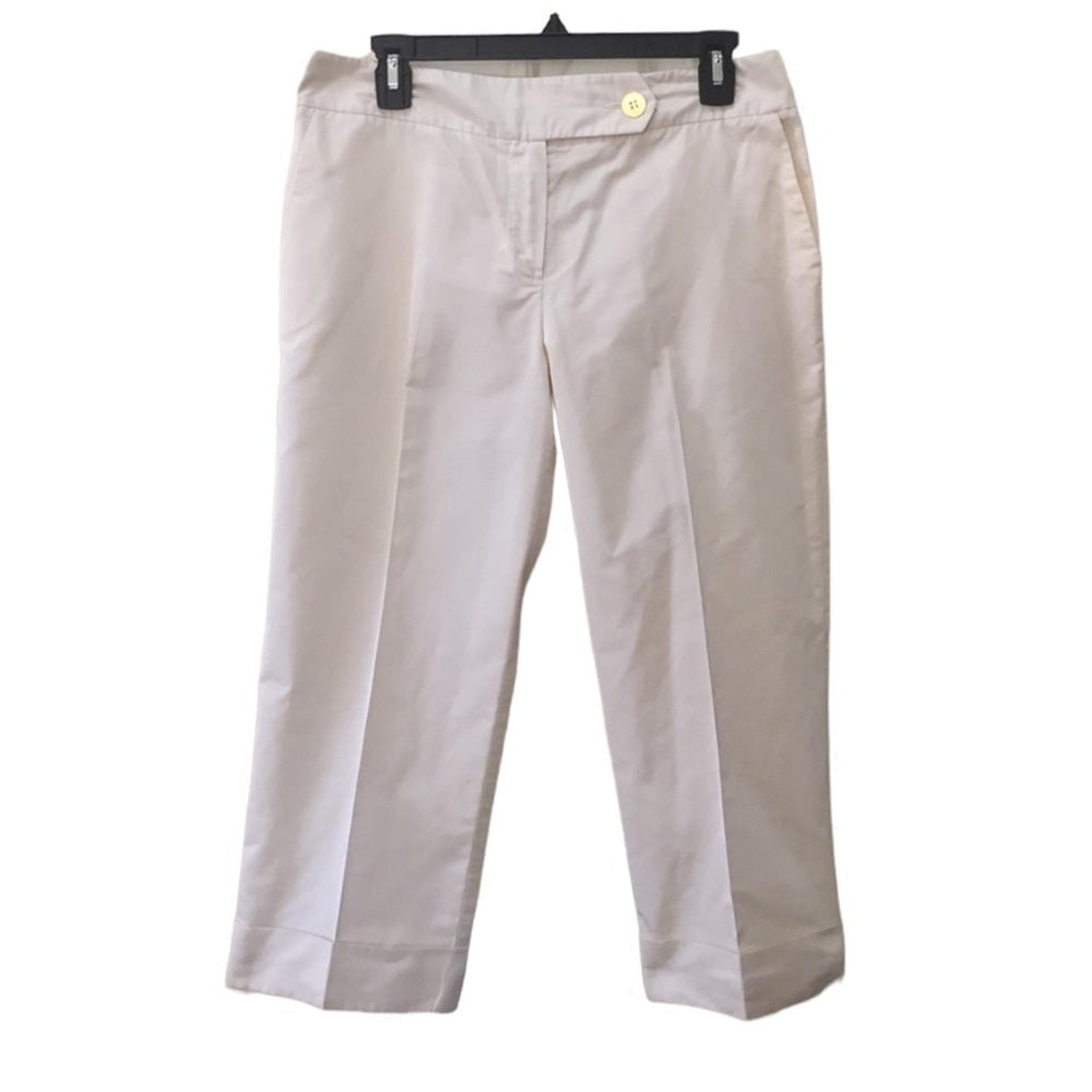 LIDA Biday Comfy Day to Night Capris in Cream Silk Blend