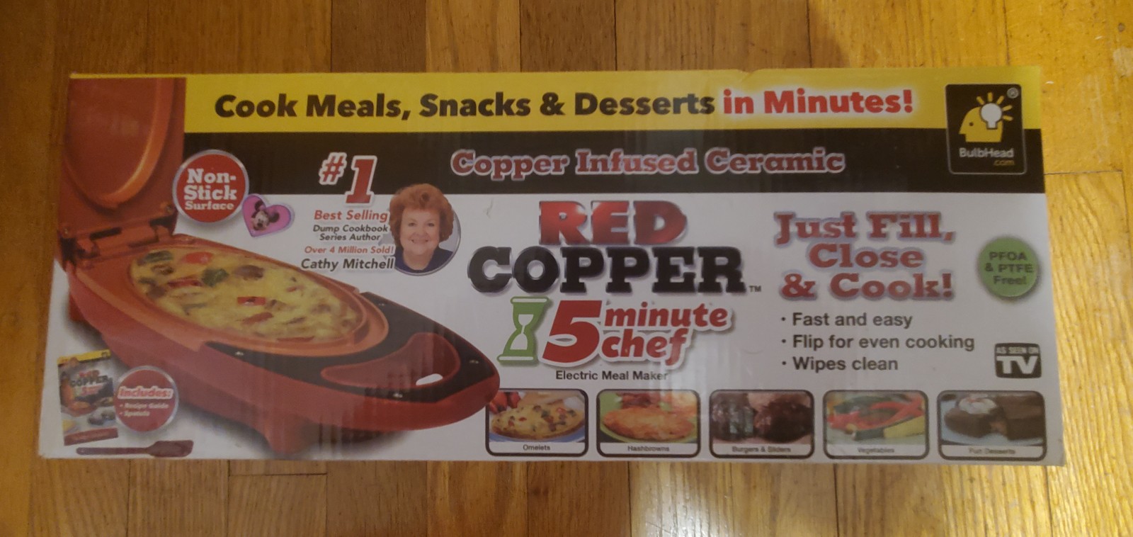 Red Copper 5 Minute Chef Electric Meal Maker
