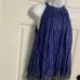 3- RANNI GILL Beaded Blue-Violet Halter Top