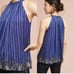 3- RANNI GILL Beaded Blue-Violet Halter Top
