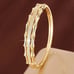 2ct Diamond 14K Gold Womens Bamboo Bangle Bracelet 14 K Sterling Silver Jewelry