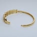 2ct Diamond 14K Gold Womens Bamboo Bangle Bracelet 14 K Sterling Silver Jewelry