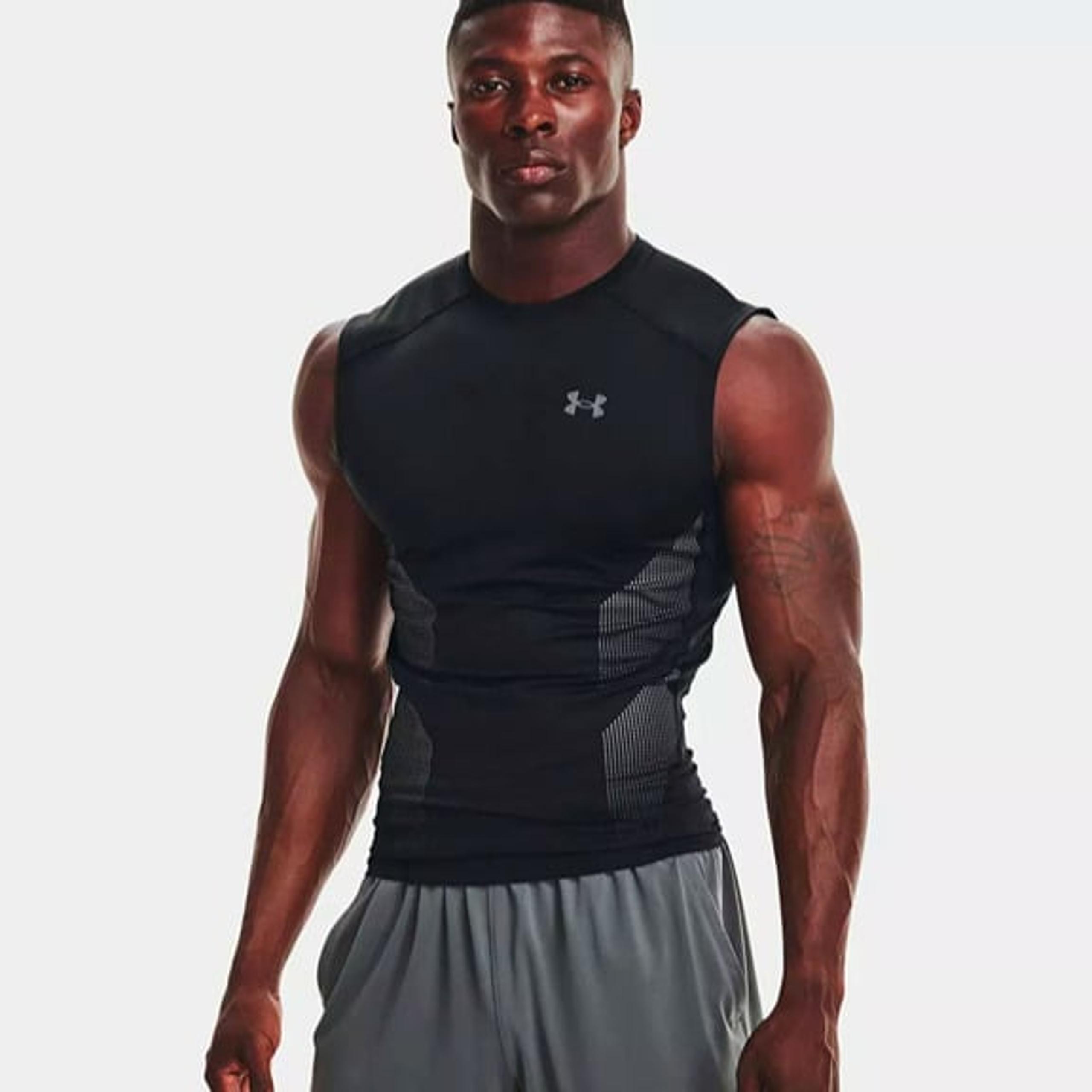 Under Armour Men's HeatGear Training Tank Top 1362451-001 Black Size M NWT