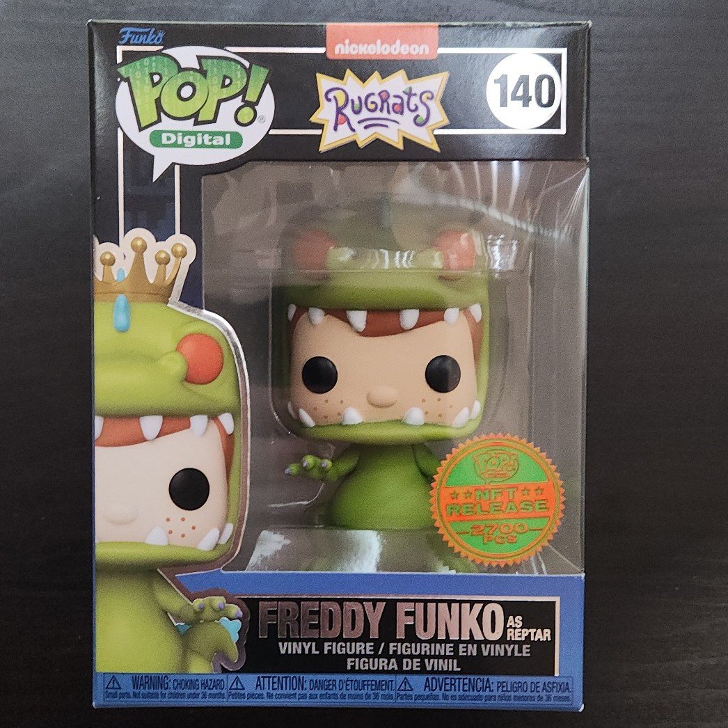 Funko Pop Freddy as Reptar #140 Nickelodeon Rugrats Royalty exclusive NFT