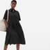 NWT Everlane Black The Parklet Short Sleeve Shirt Dress