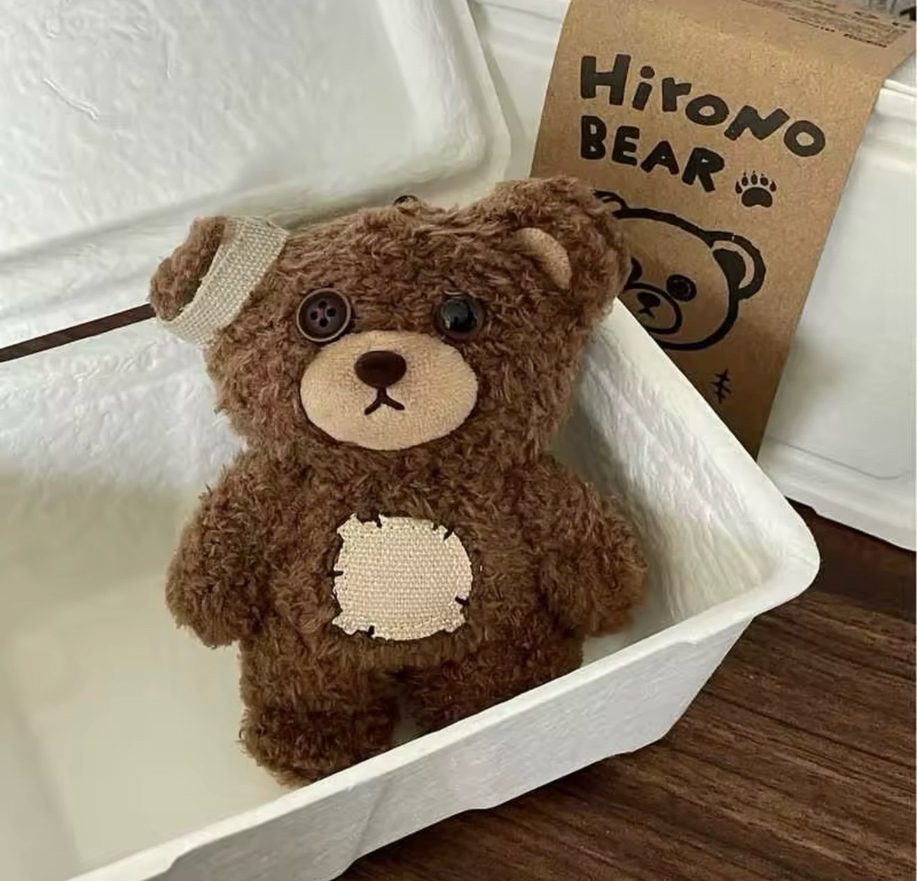 Stuffed Bear-POP MART Hirono Shelter Series Figure Model