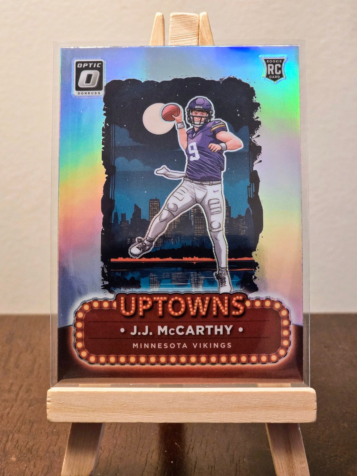 2024 Panini Donruss Optic Uptowns JJ McCarthy RC Case Hit Rookie #10 Vikings SSP