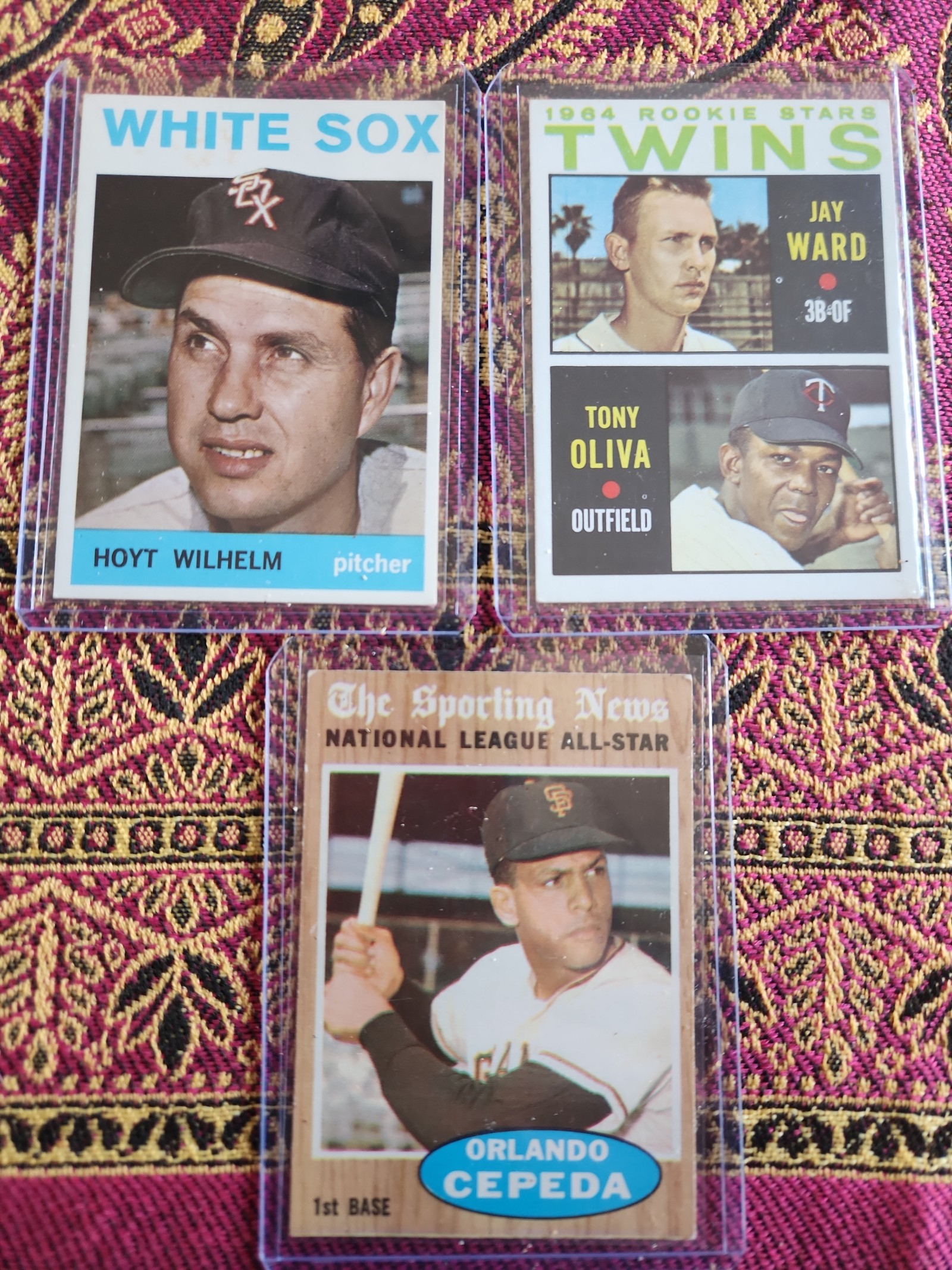 1960s Topps hall of fame lot