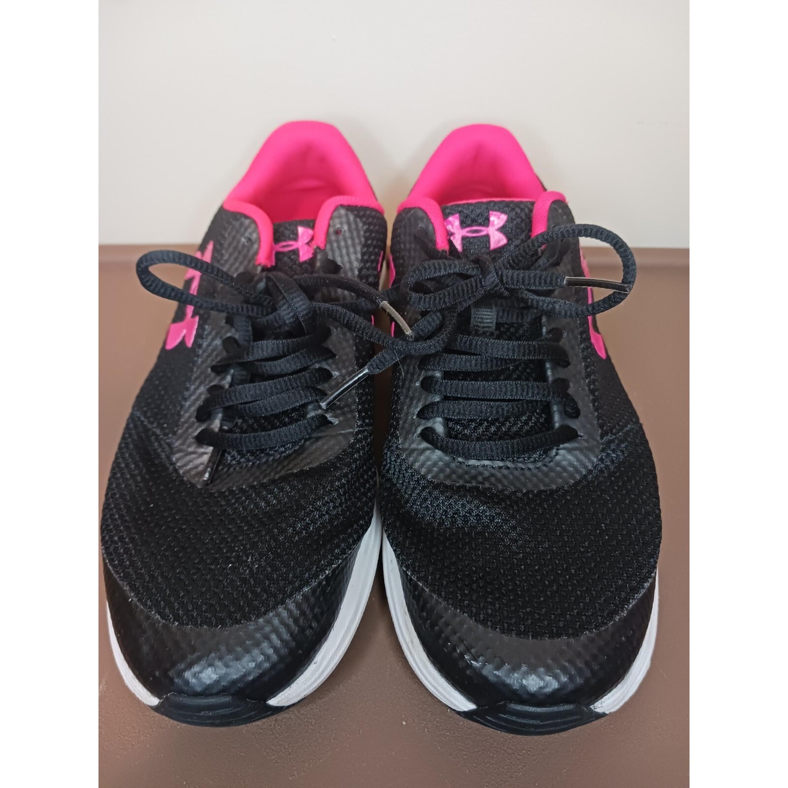 Under Armour Girls Surge 2 3022870-502 Black Running Shoes Sneakers Size 5Y