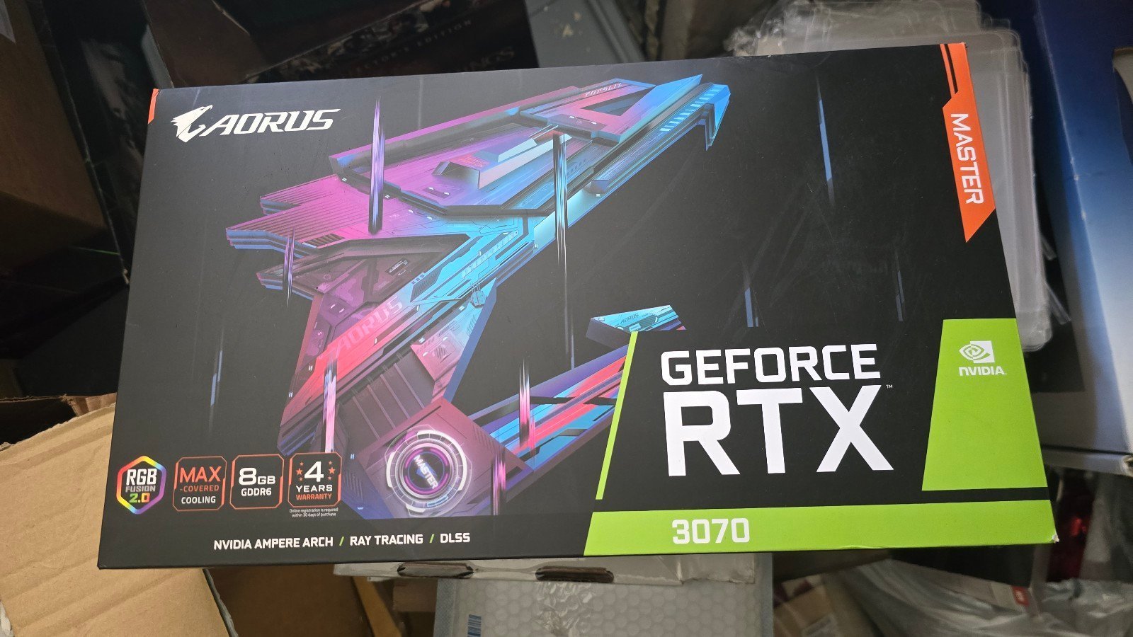 GeForce RTX 3070 aorus master BOX ONLY