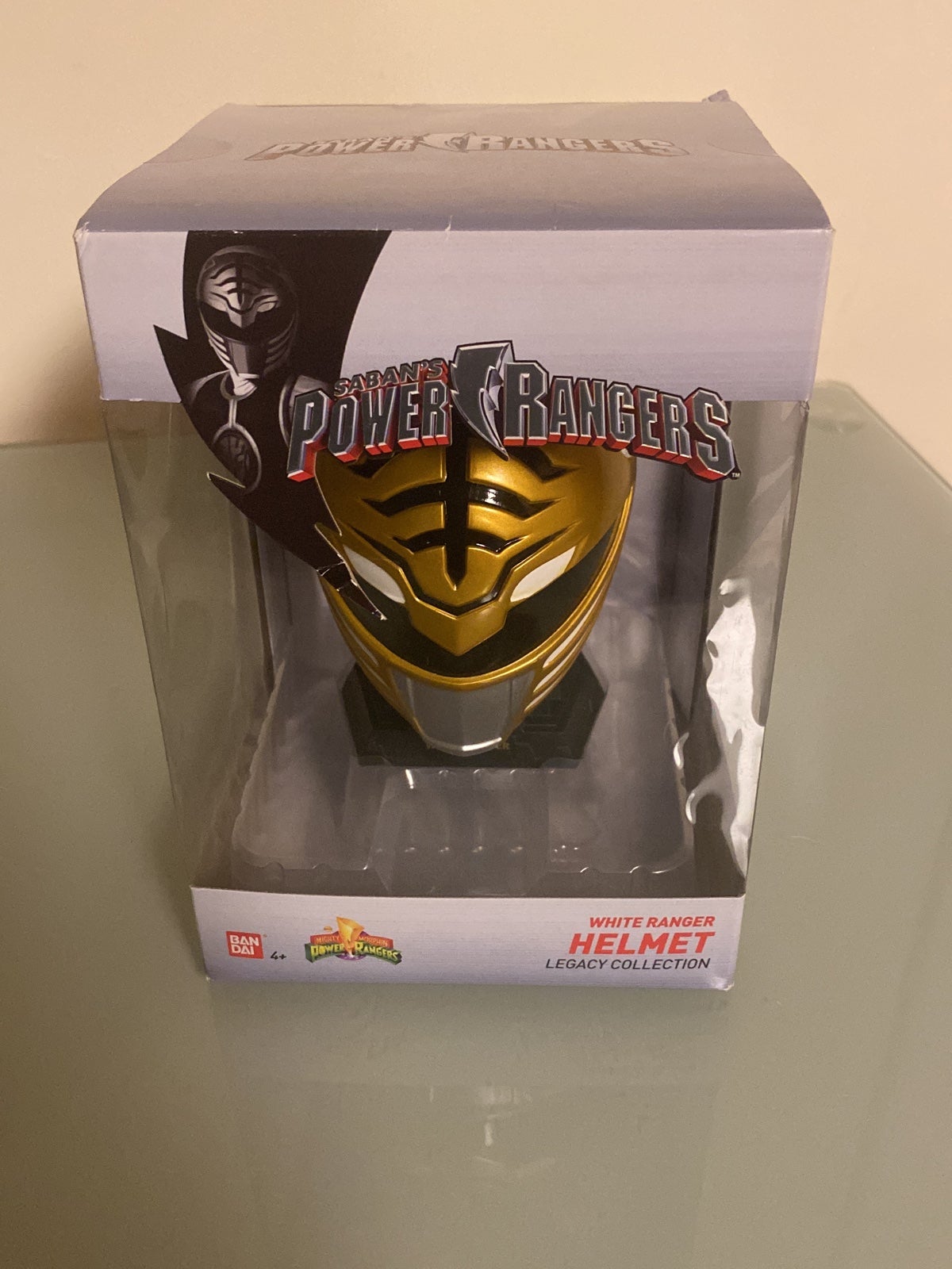 Power Rangers White Ranger Helmet Bandai Mini