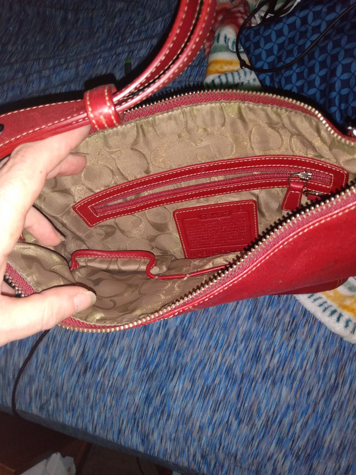 Coach Red Leather handbag
