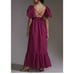 NWT Anthropologie En Saison Flutter-Puff Sleeve Maxi Dress Cottagecore Medium