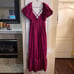 NWT Anthropologie En Saison Flutter-Puff Sleeve Maxi Dress Cottagecore Medium