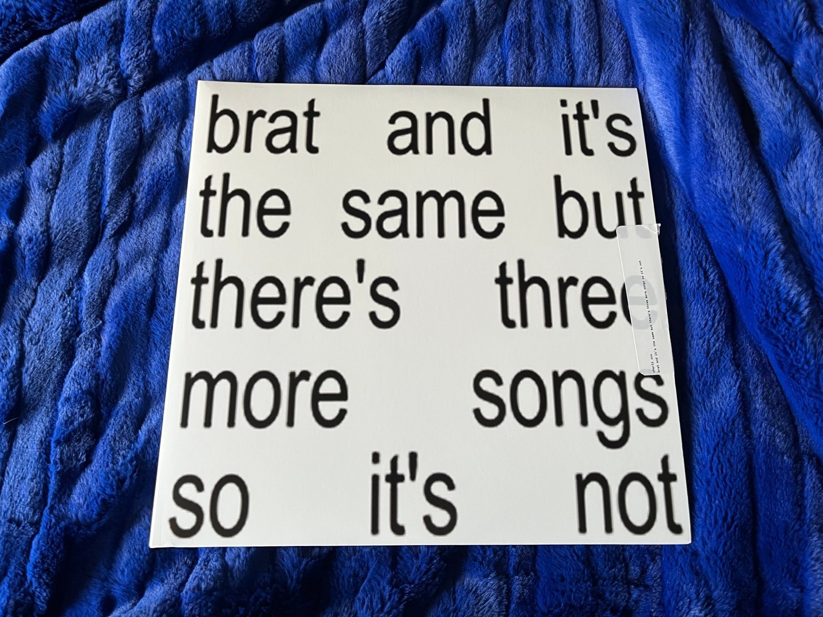 Charli XCX brat white vinyl